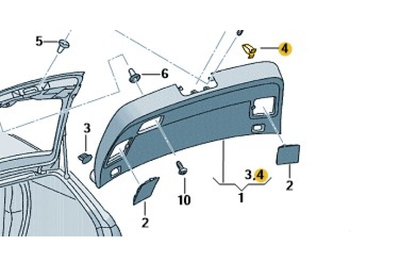 bevestigingsklem bekleding diverse auto's
