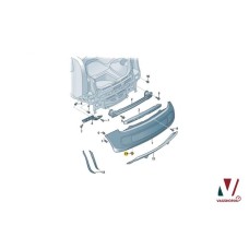 Volkswagen / SEAT / Škoda bevestigingset achterbumper