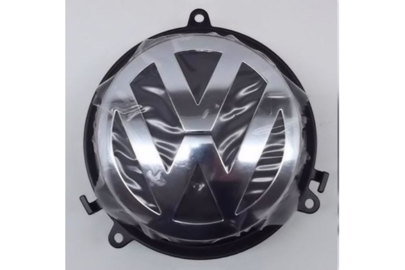 Vw embleem kofferklep zwart/chroom