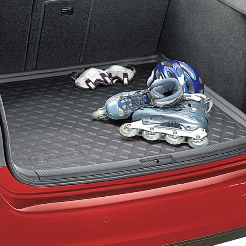 VW Golf 5/6 rubber mat voor de kofferruimte
