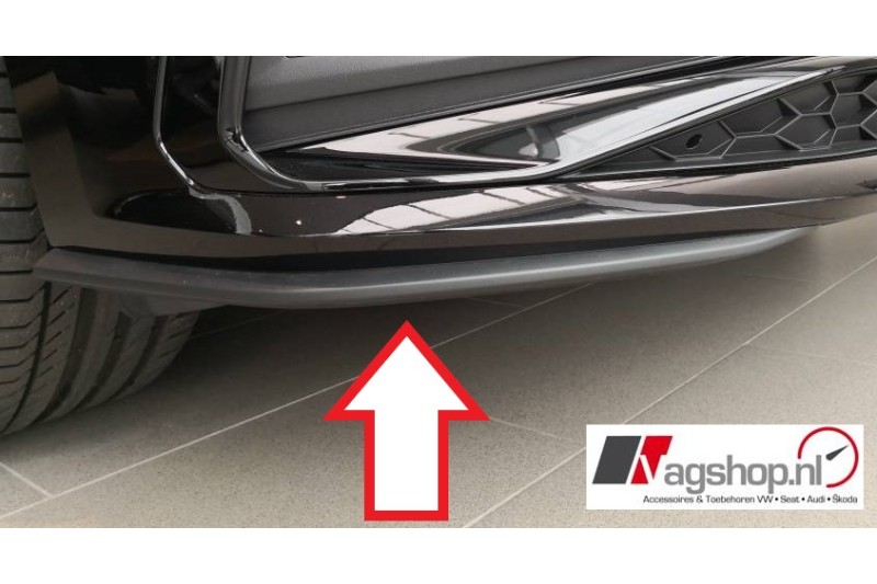 VW touran (5T) R-Line Spoilerset voorbumper - Glanzend zwart -