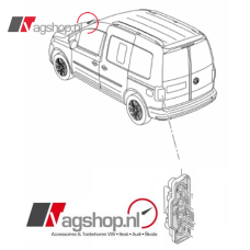 VW Caddy (SA) Fitting voor achterlicht voor openslaande deuren