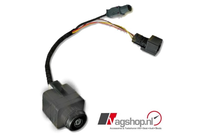 VW Passat (B8) Achteruitrijcamera voor embleem - Met hulplijnen 