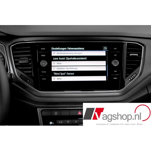 Rijstrookwisselhulp/dode hoek assistent  en parkeerassistent voor de T-Roc