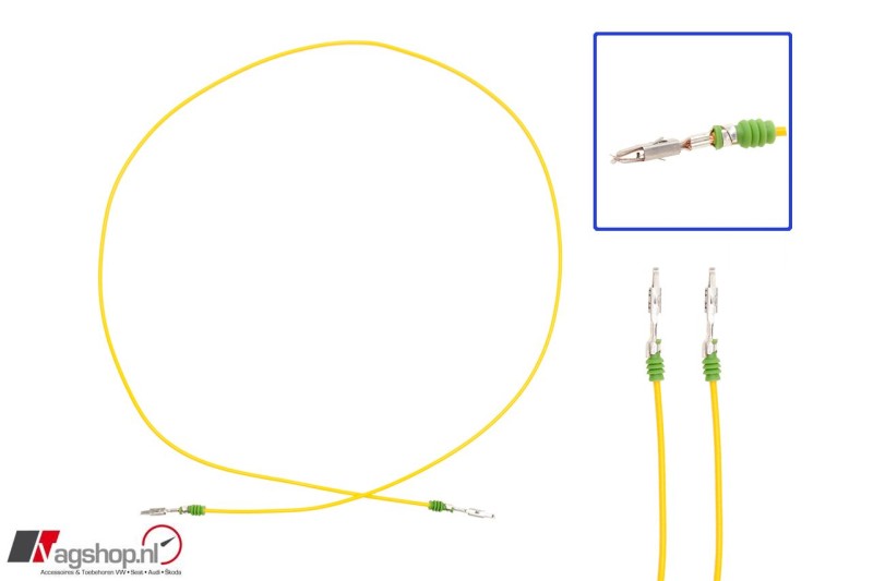 Kabel met stekker en afdichtrubber