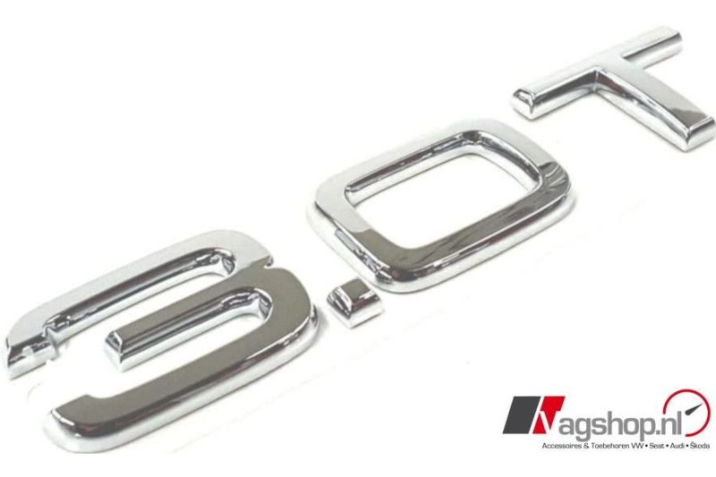 Audi 3.0T embleem achterzijde