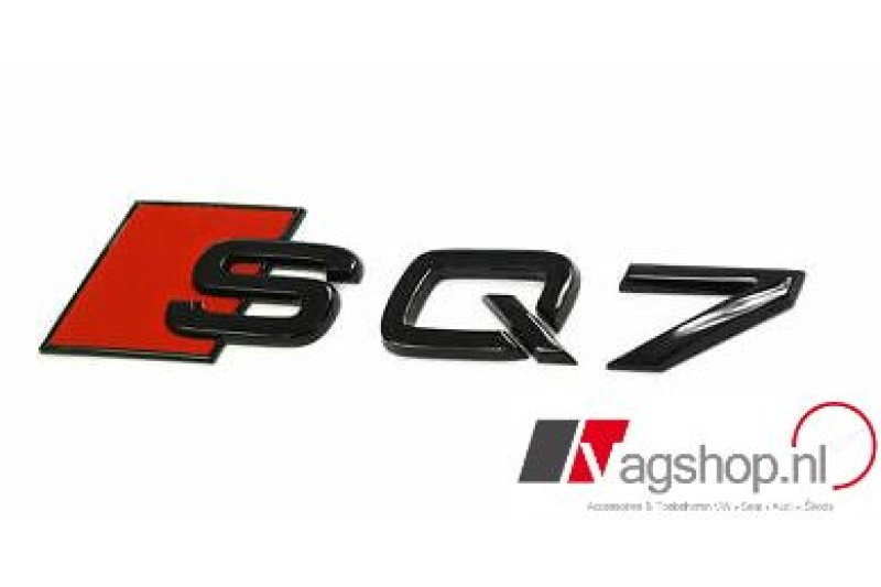 Audi SQ7 (4M) embleem zwart achterzijde