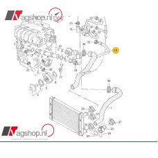 Koelwaterslang t.b.v Corrado VR6 