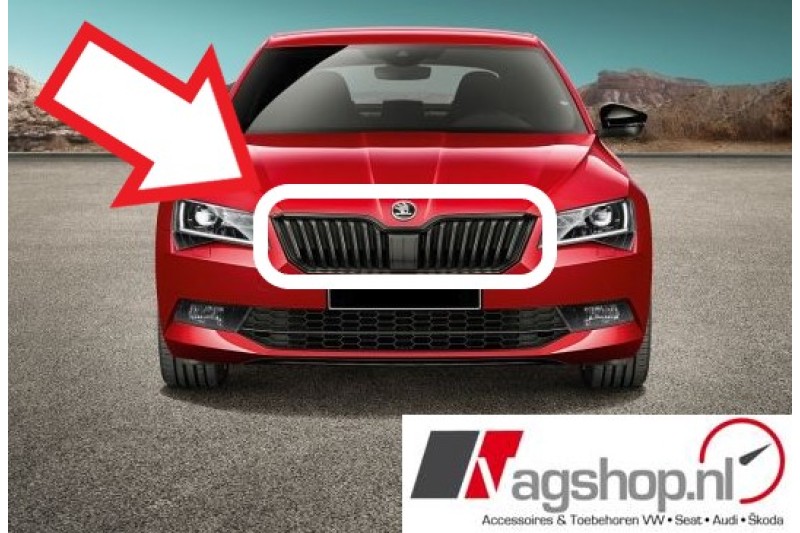 Škoda Octavia (5E) grill zwart 