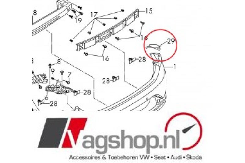 Seat Leon (5F) Wielrandspoiler set - Voor-en Achter 