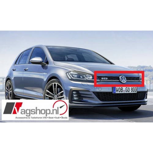 VW Golf 7 (5G) Facelift GTD Grill -Zwart hooglans 