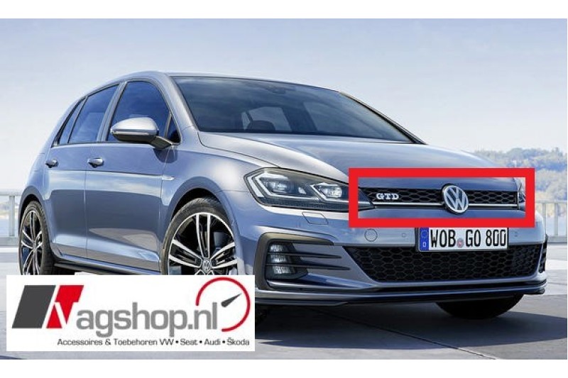 VW Golf 7 (5G) Facelift GTD Grill -Zwart hooglans 