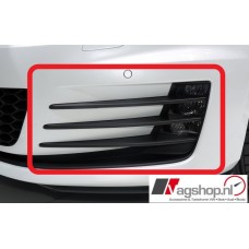 VW Golf 7 (5G) GTI/GTD bumperrooster voor modellen ZONDER mistlampen- Zwart