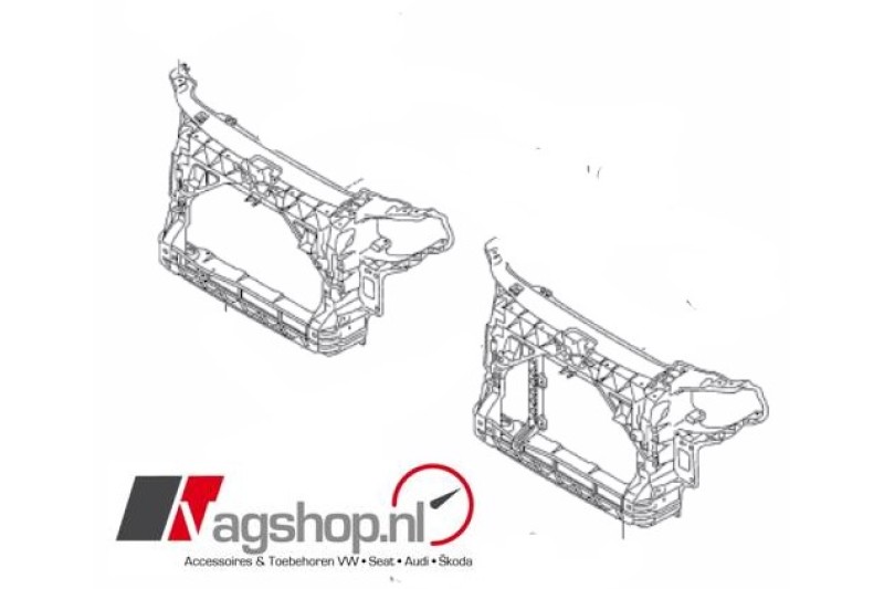 Seat Ibiza (6F) Front met steun voor radiateur 