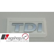 VW Polo (6R) TDI Plakembleem achterkant 