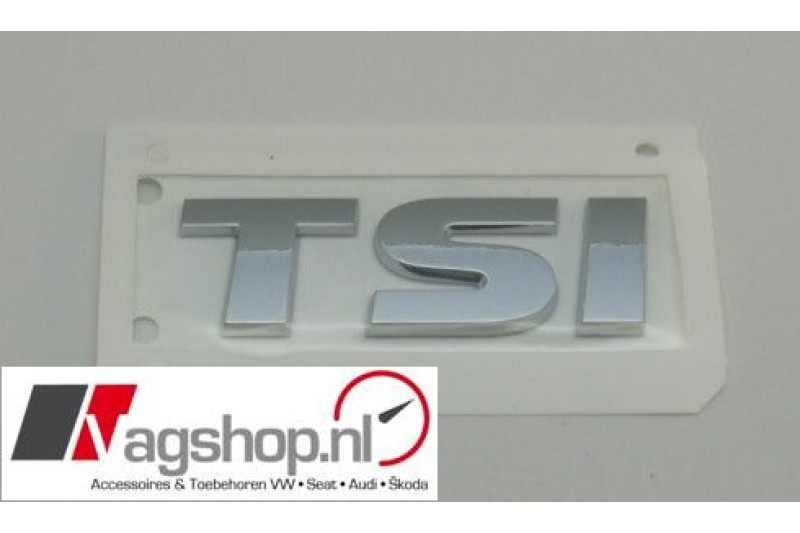 VW Polo (6R) TSI plakembleem achterkant 