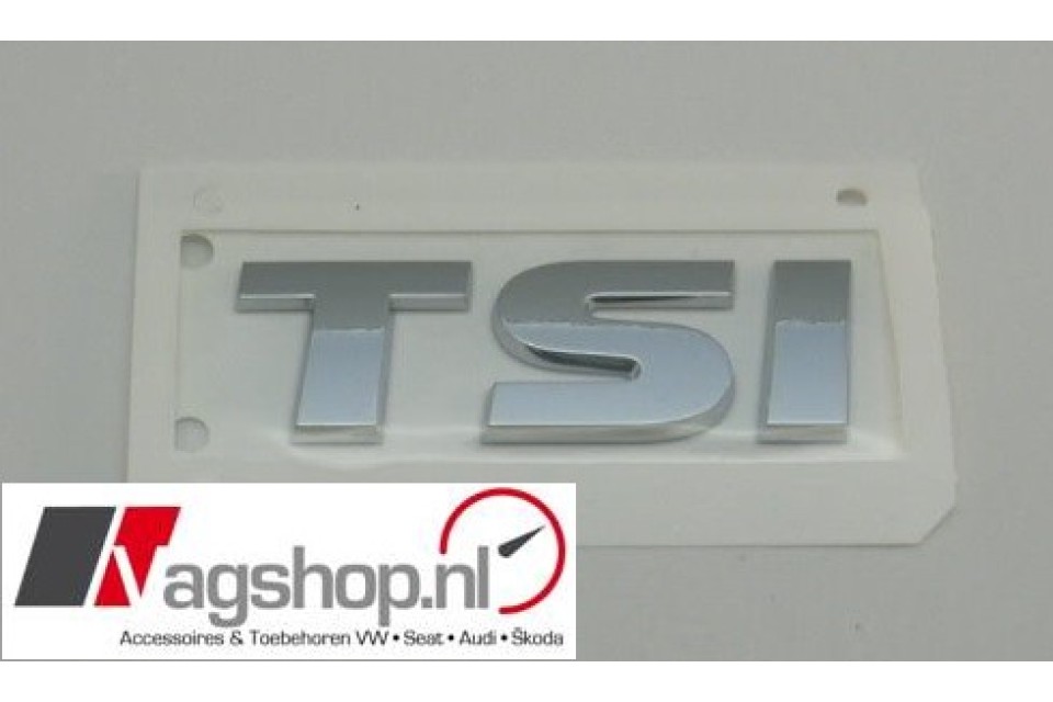 VW Polo (6R) TSI plakembleem achterkant 