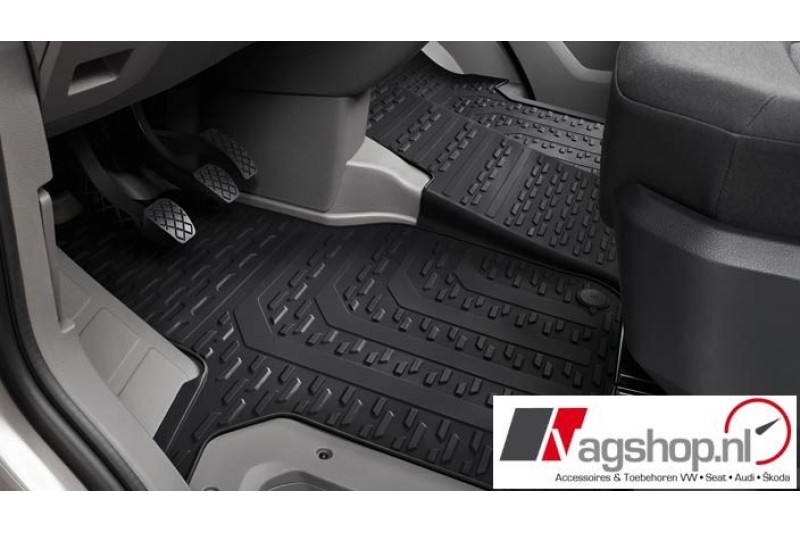 VW Crafter 3-delige set allweather-vloermatten -titaniumzwart