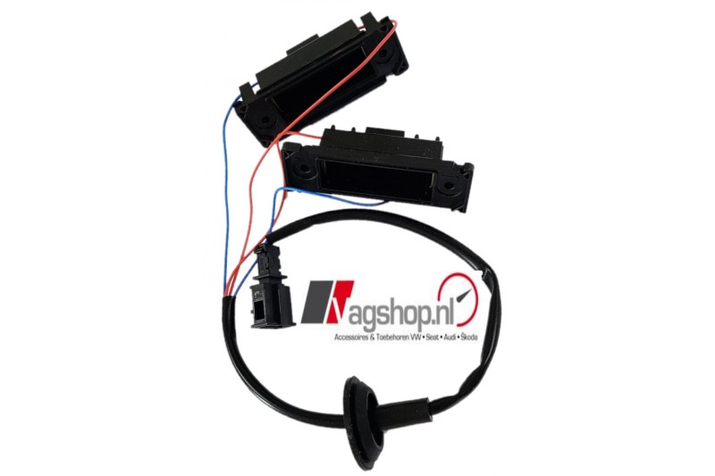 VW Caddy (2K/SA), Transporter (T5&T6) Behuizing en bekabeling voor kentekenverlichting