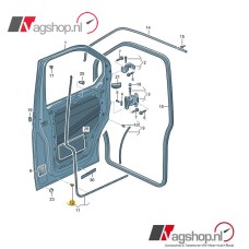 Bevestigingclips tbv deurrubber 10 Stuks