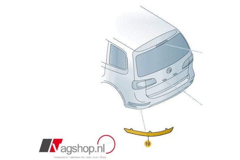 Reflector in de achterbumper Sharan/Alahambra 7N