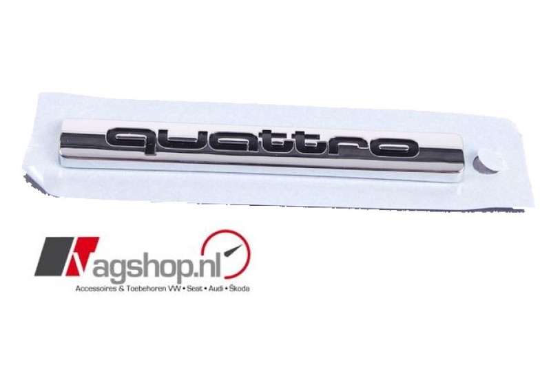 Audi A5 8T Quattro plak embleem achterkant