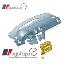 Audi A3 (8P) 2DIN inbouwframe 