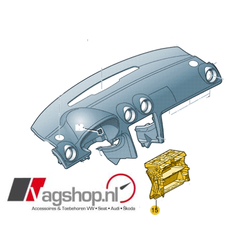 Audi A3 (8P) 2DIN inbouwframe 