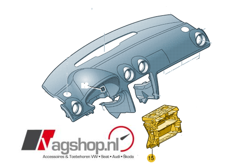 Audi A3 (8P) 2DIN inbouwframe