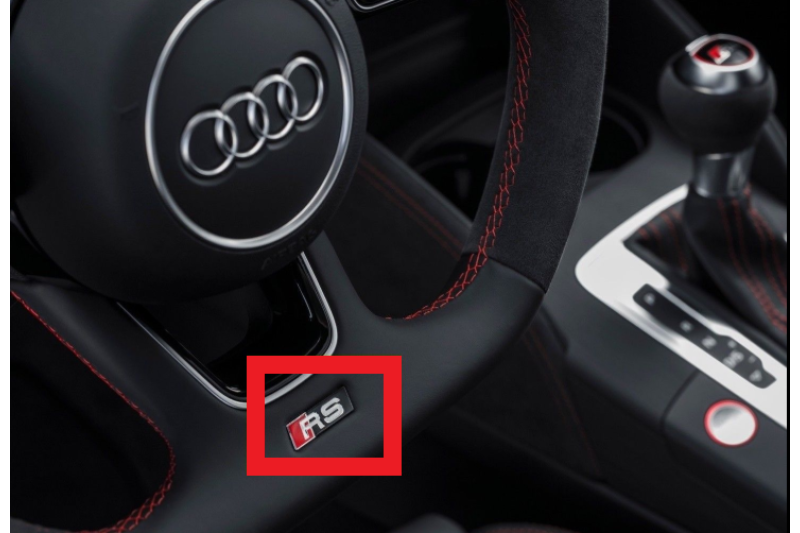 Audi RS stuur embleem