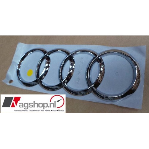 Audi A1/S1 (8X) Ringen logo achterkant - Chroom 