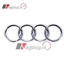Chromen Audi ringen logo in de grille