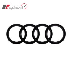 Audi A1/A3/RS3/Q2/TT/R8 ringen logo achterzijde zwart glanzend 