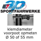 VW Golf 5 AP Schroefset - 50mm veerpoten- 