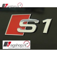 Audi S1 (8X) S1 plak embleem achterkant 