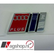 Audi S6 C5 Plus plak embleem achterkant 