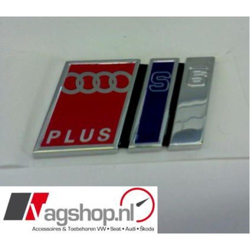 Audi S6 (C5) S6 Plus plak embleem achterkant 