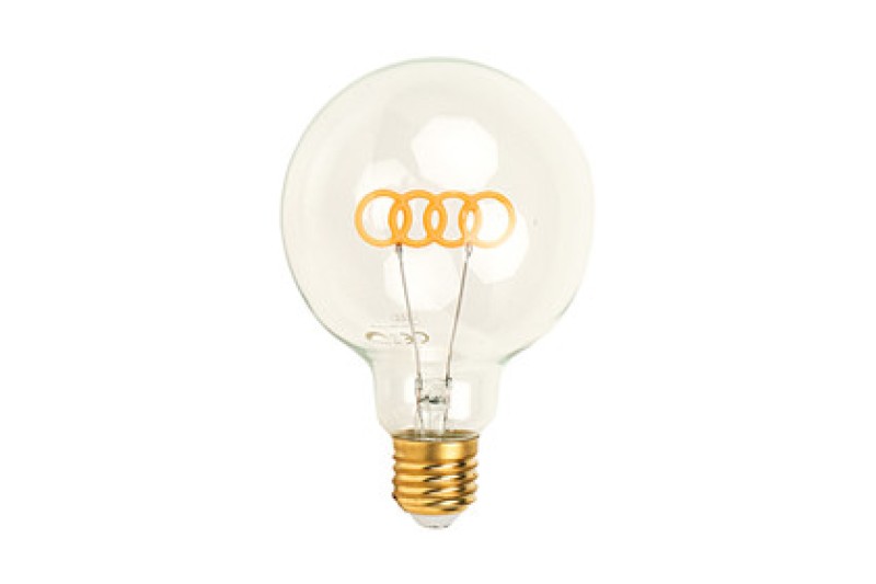 Lamp met Audi logo