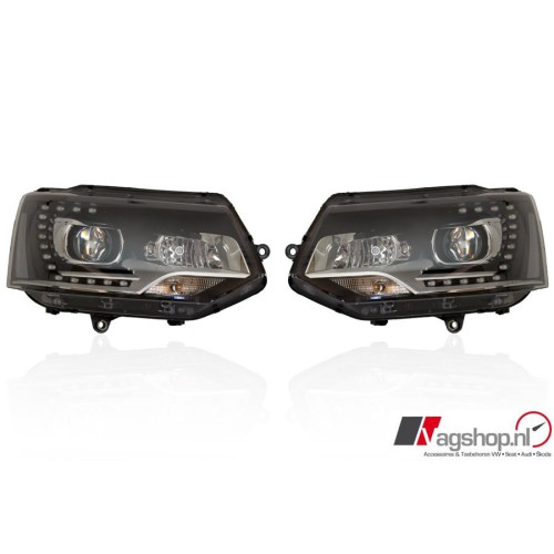 VW Transporter/Multivan T5 GP Bi-Xenon koplampen LED DRL 