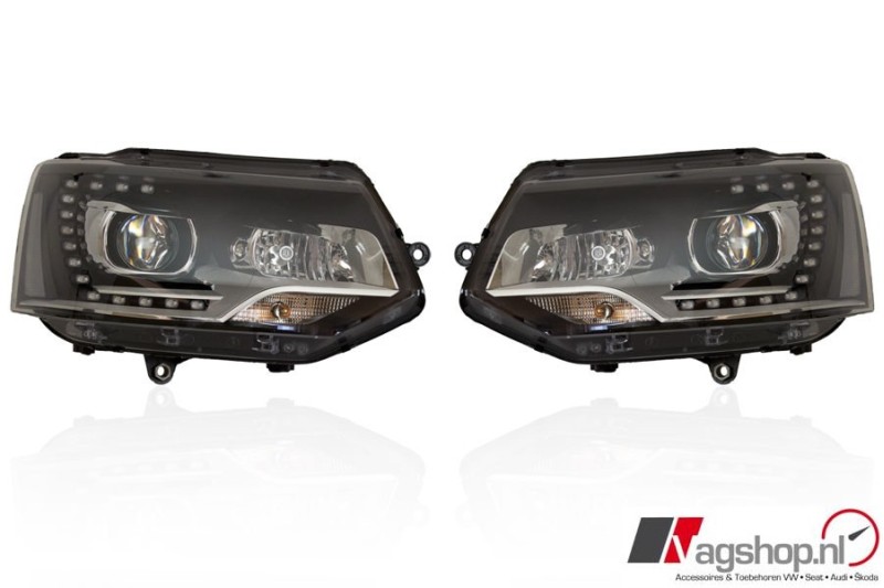 VW Transporter/Multivan T5 GP Bi-Xenon koplampen LED DRL 