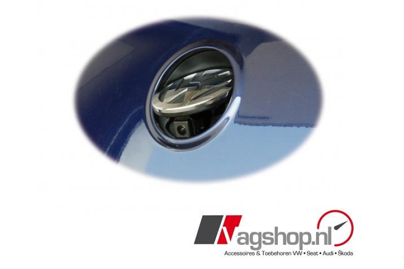 VW Golf 6 VW-embleem Achteruitrijcamera voor RNS 315/RNS 510 met dynamische hulplijnen  