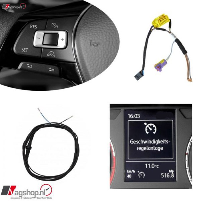 Cruise control inclusief ombouwset voor T6 inclusief Multifunctiestuur