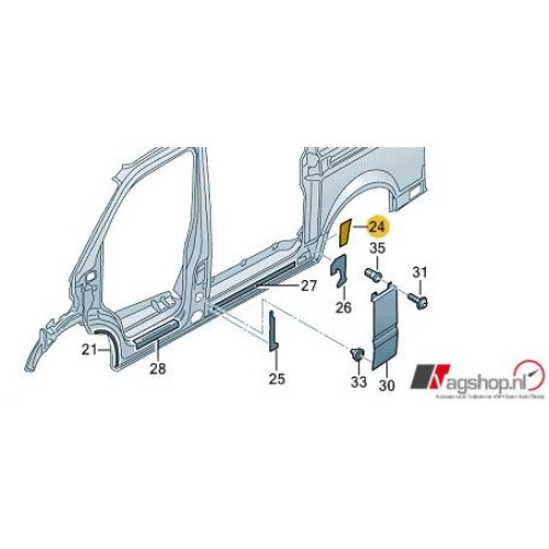 Beschermfolie achterscherm T5/GP/T6