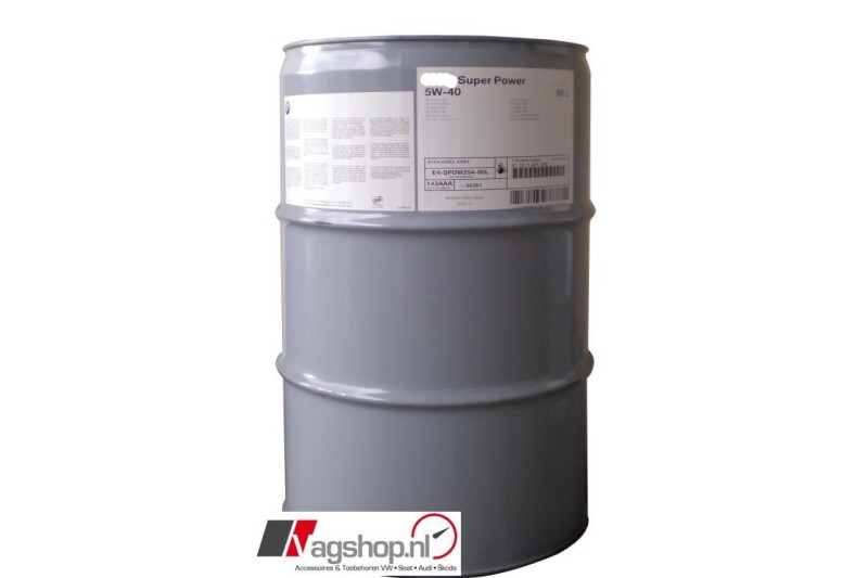 Dun-loop Motorolie- SAE 5W-40 - 60 liter 