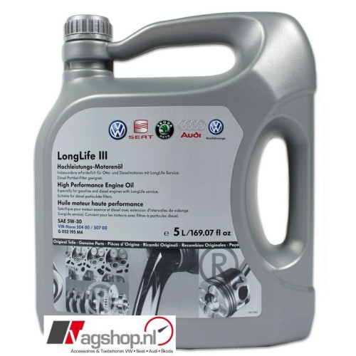 'Longlife' GEN3 Motorolie - SAE 5W30 - 5 liter 