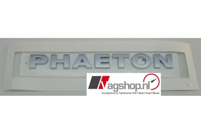 VW Phaeton plakembleem achterkant 