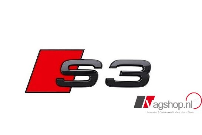 Audi S3 embleem achterzijde