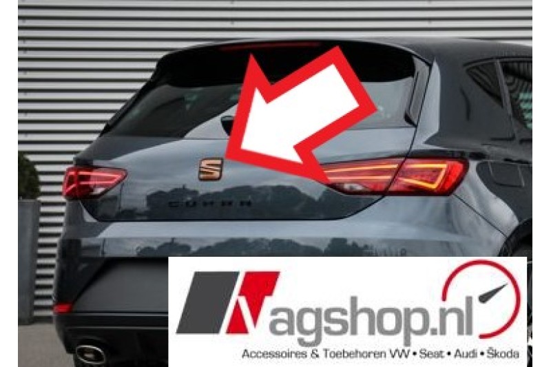 Seat Leon (5F) Cupra  Greep met embleem voor kofferklep - Koper 