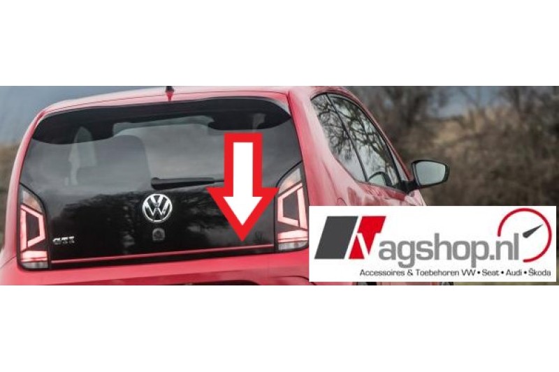 VW UP! GTI beschermlijst voor achterklep -Tornado Rood-