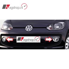 VW UP! Afdekringen-set voor mistlampen -Mat Aluminium- 